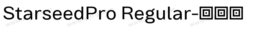 StarseedPro Regular字体转换
